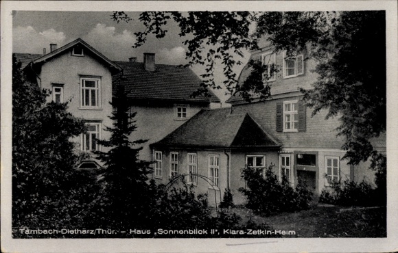 Postcard Tambach Dietharz in Thuringia, Haus Sonnenblick II, Klara Zetkin Home