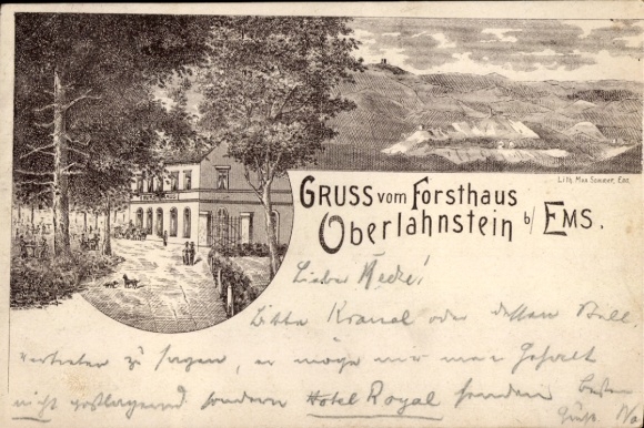 lito Oberlahnstein Lahnstein am Rhein, leśniczówka, panorama