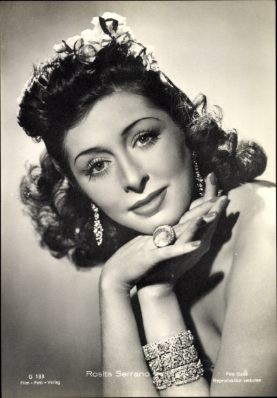 Ak Schauspielerin Rosita Serrano, Portrait