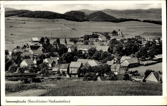 PC Oberschledorn Medebach in the Hochsauerland district, general view of the place