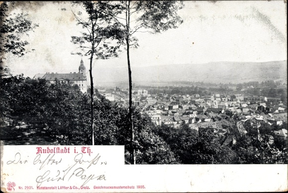 Postcard Rudolstadt in Thuringia, Panorama