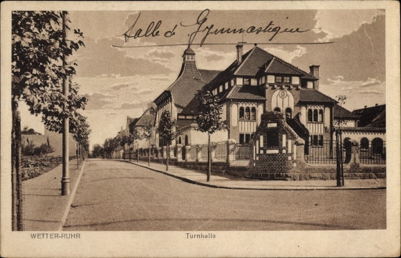 Postcard Weather on the Ruhr, gymnasium