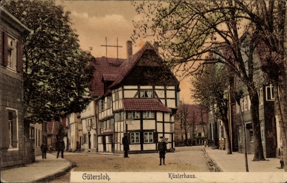 Ak Gütersloh in Westfalen, Küsterhaus