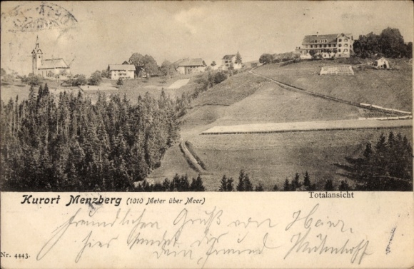 Ak Menzberg Willisau Kanton Luzern, Totalansicht