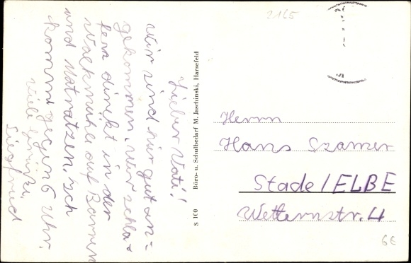 Postcard Harsefeld in the district of Stade, Amtshof, bathing establishment, local section, Bornlaichteich