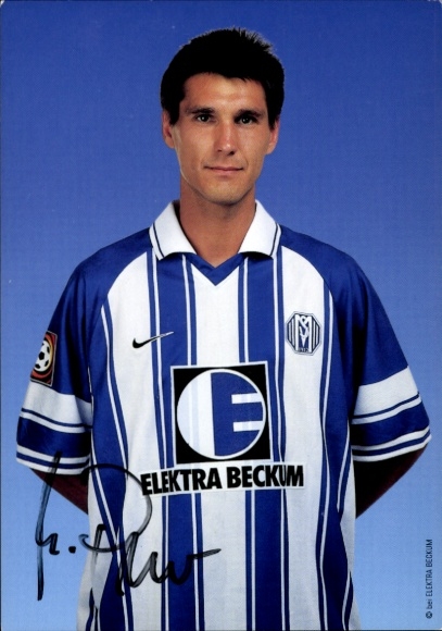Autograph card footballer Michael Prus, SV Meppen, autograph