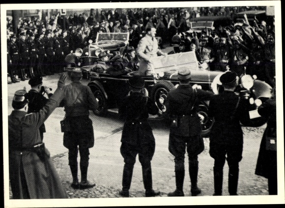 Collective picture men and events of our time II. Series picture 12, Adolf Hitler, Siemensstadt