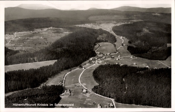Postcard Kniebis Freudenstadt in the Northern Black Forest, aerial photograph