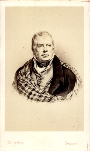 Carte de Visite Dichter Walter Scott