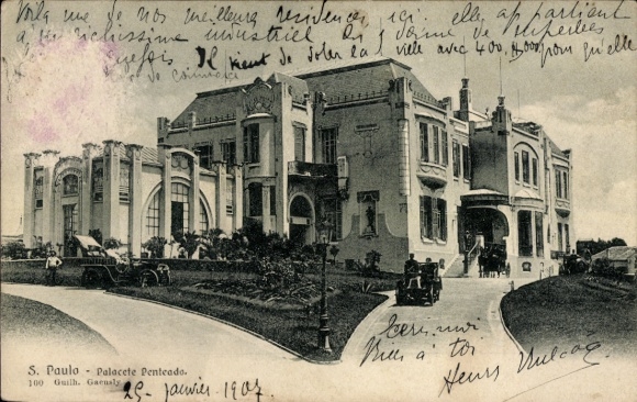 Ak São Paulo Brasilien, Palast