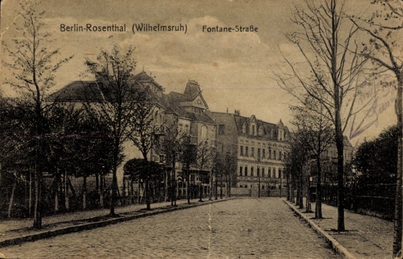 Ak Berlin Pankow Rosenthal, Fontane-Straße