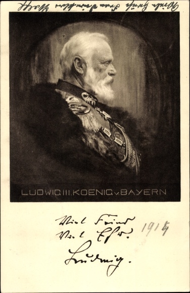 Artist PC Firle, Walther, King Ludwig III of Bavaria