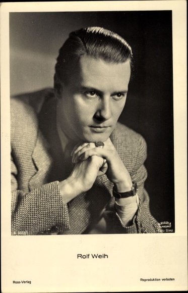 Postcard Actor Rolf Weih, Portrait, Ross 3322/1