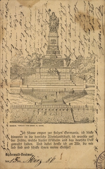 Precursor Chromo-Litho Bingen am Rhein, Monument