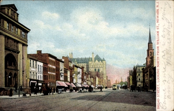 Ak Newark New Jersey VS, Broad Street, William Street