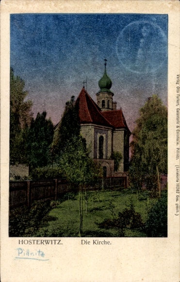 Luna Postcard Dresden Hosterwitz, Church