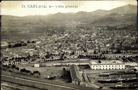 Postcard Cartagena Murcia Spain, general view