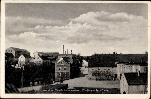 Ak Ottendorf Okrilla Sachsen, Königsbrückerstraße