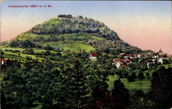Postcard Hohenstaufen Göppingen in Württemberg, general view