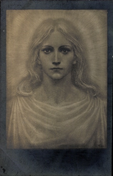 Artist Postcard Fidus, Lotus Queen