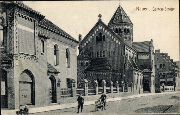 Ak Nauen im Havelland, Garten-Straße