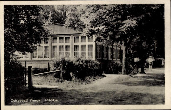 Postcard Ostseebad Prerow on the Darß, Milchbar