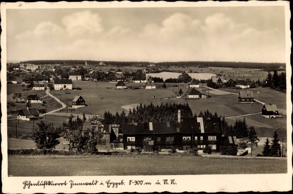 Ak Zinnwald Georgenfeld Altenberg in het Ertsgebergte, algemeen beeld