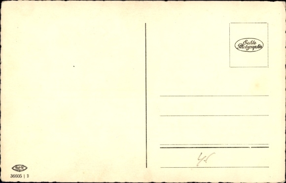 Postcard stamp language, lovers, I always think of you, BNK 36605/1