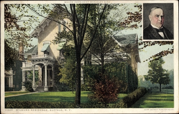 Postcard Buffalo New York USA, Millburn Residence
