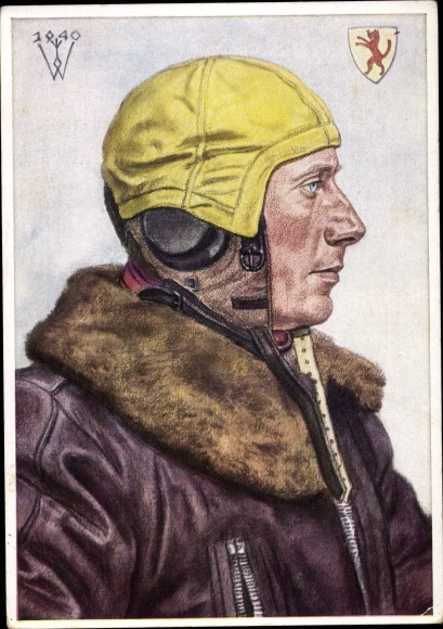 Artist PC Willrich, Wolfgang, leader of a successful fighter group, Luftwaffe, VDA P 1 R 7 No. 5