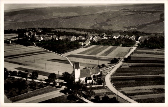 Postcard Esslingen am Neckar, aerial photograph