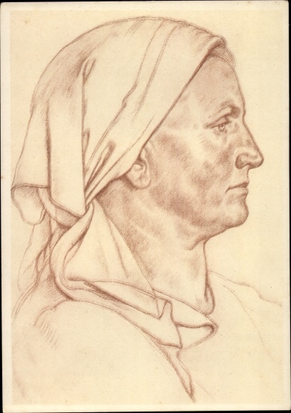 Artist PC Willrich, Wolfgang, forester&#39;s wife from Buchenland, Romania, German blood nobility
