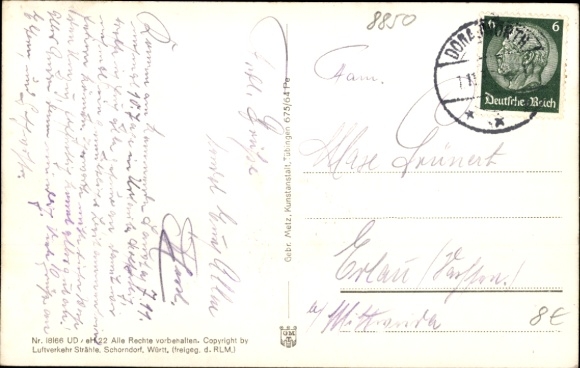 Postcard Donauwörth in Swabia Bavaria, panorama