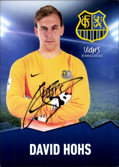 Autograph card footballer David Hohs, 1. FC Saarbrücken, autograph