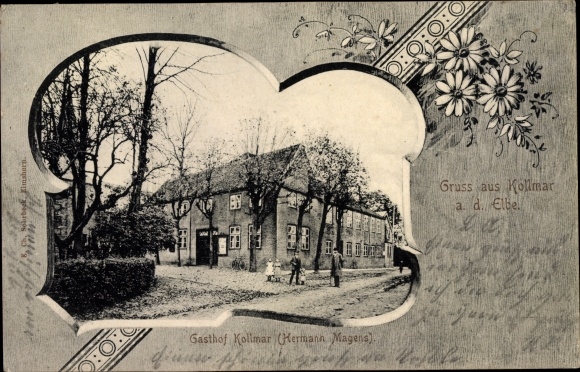 Passepartout Ak Kollmar in Schleswig Holstein, Gasthof Kollmar