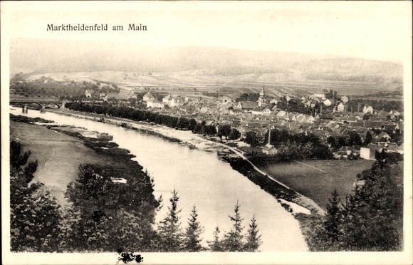 Postcard Marktheidenfeld am Main Lower Franconia, Panorama
