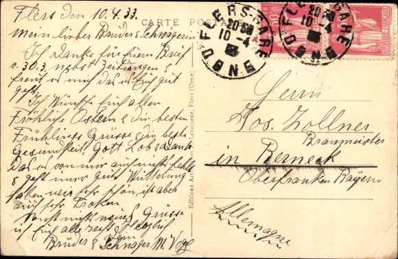 Ak Flers Orne, La Gare, Franse Spoorwegen