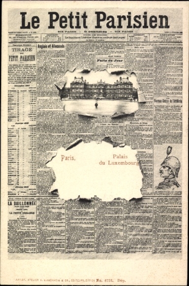 Newspaper PC Paris VI Luxembourg, Palais de Luxembourg