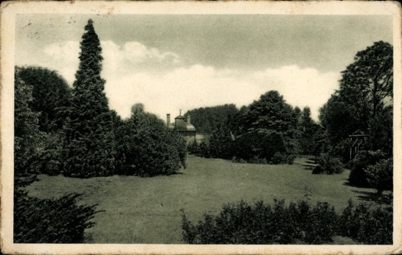 Postcard Böhlen in the district of Leipzig, view into the Fortuna Park, Max Pfeifer