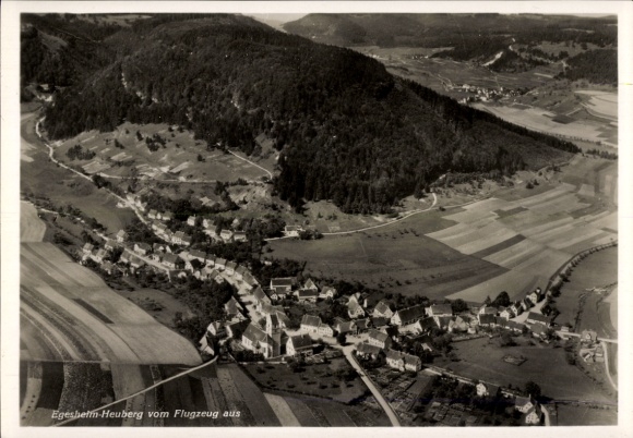 KP Egesheim w Wirtembergii, zdjęcie lotnicze, Heuberg