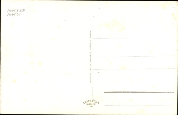 Postcard Josefov Josefstadt Jaroměř Region Königgrätz, Artilleriekasernenhof