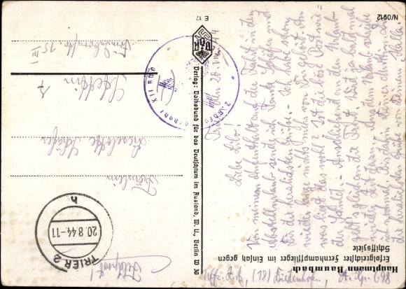 Artist Postcard Willrich, Wolfgang, Captain Werner Baumbach, Luftwaffe, WWII, VDA E 17