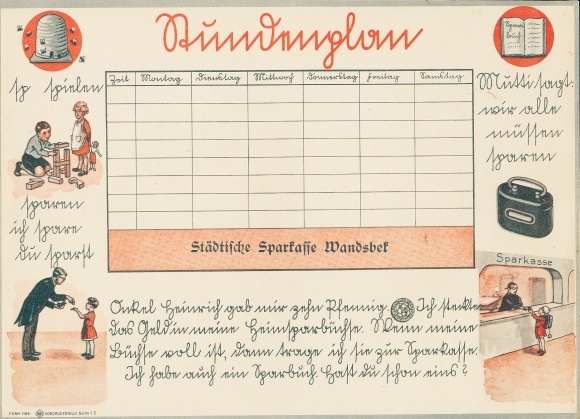 Timetable, Städtische Sparkasse Wandsbek