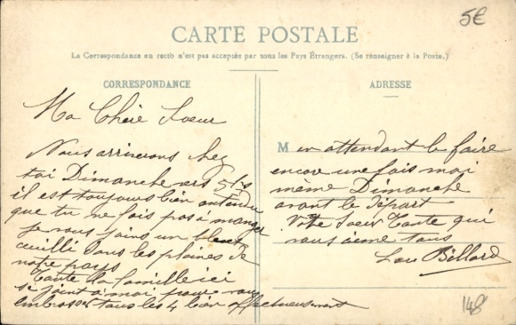 Postcard Longchamps Eure, Interieur du Château
