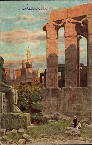 Artysta KP Luksor Egipt, Świątynia Amenofisa III