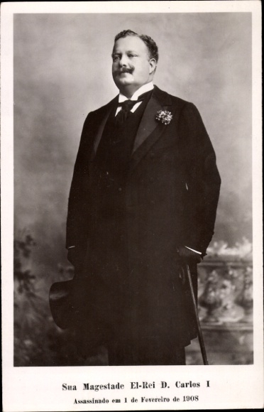 Ak König Karl I. von Portugal, Portrait