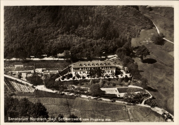 Ak Nordrach im Schwarzwald Baden, Fliegeraufnahme