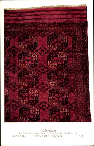 Ac Masterpieces of Oriental Knotting VII 4, dywany bucharskie, Afganistan