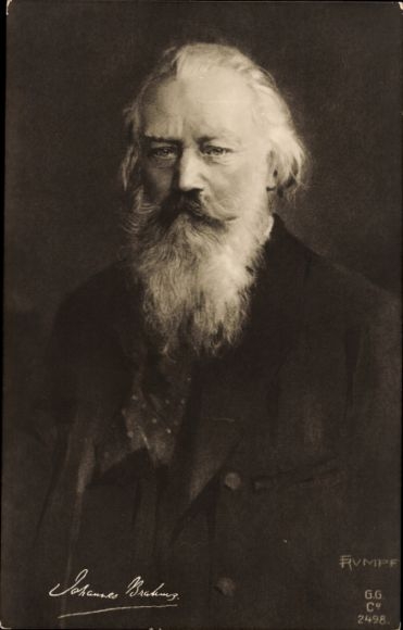 Künstler Ak Komponist Johannes Brahms, Portrait, GG Co 2498