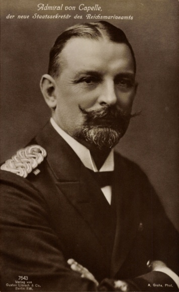 Postcard Admiral Eduard von Capelle, State Secretary of the Reichsmarineamt